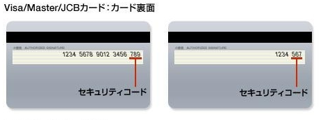 セキュリティコードについて